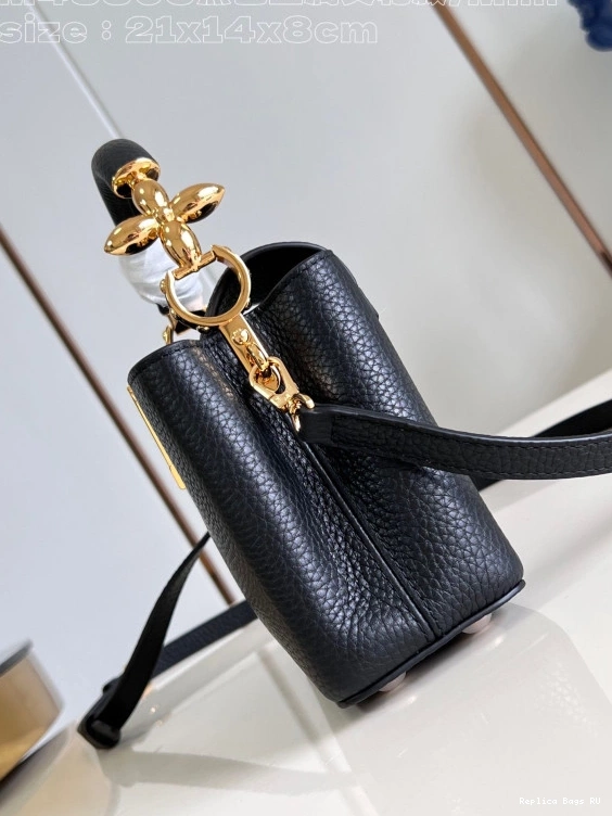 Cheap LOUIS VUITTON MINI-21*14*8CM CAPUCINES 0711